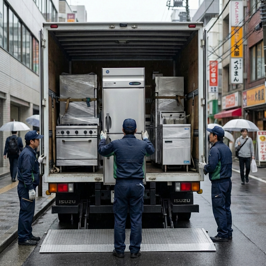 厨房機器の移設