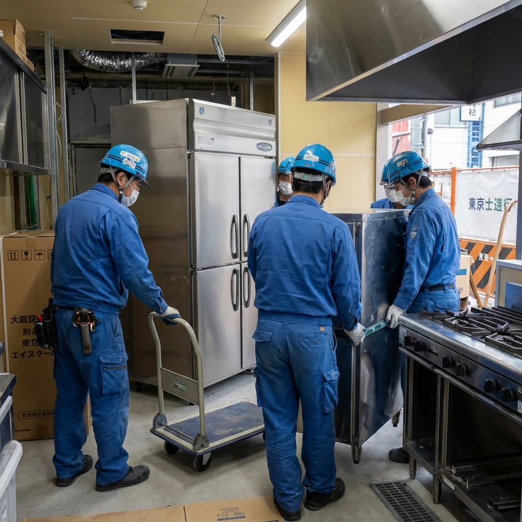 厨房機器の入替